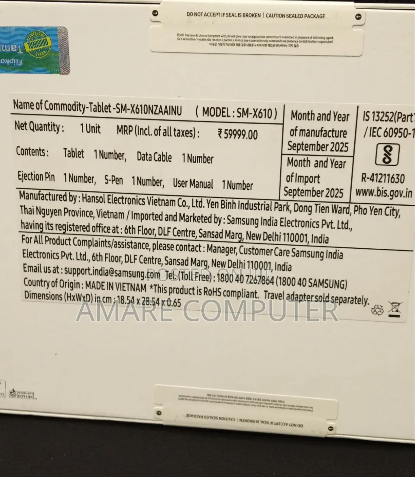 New Samsung Galaxy Tab S9 FE 128 GB