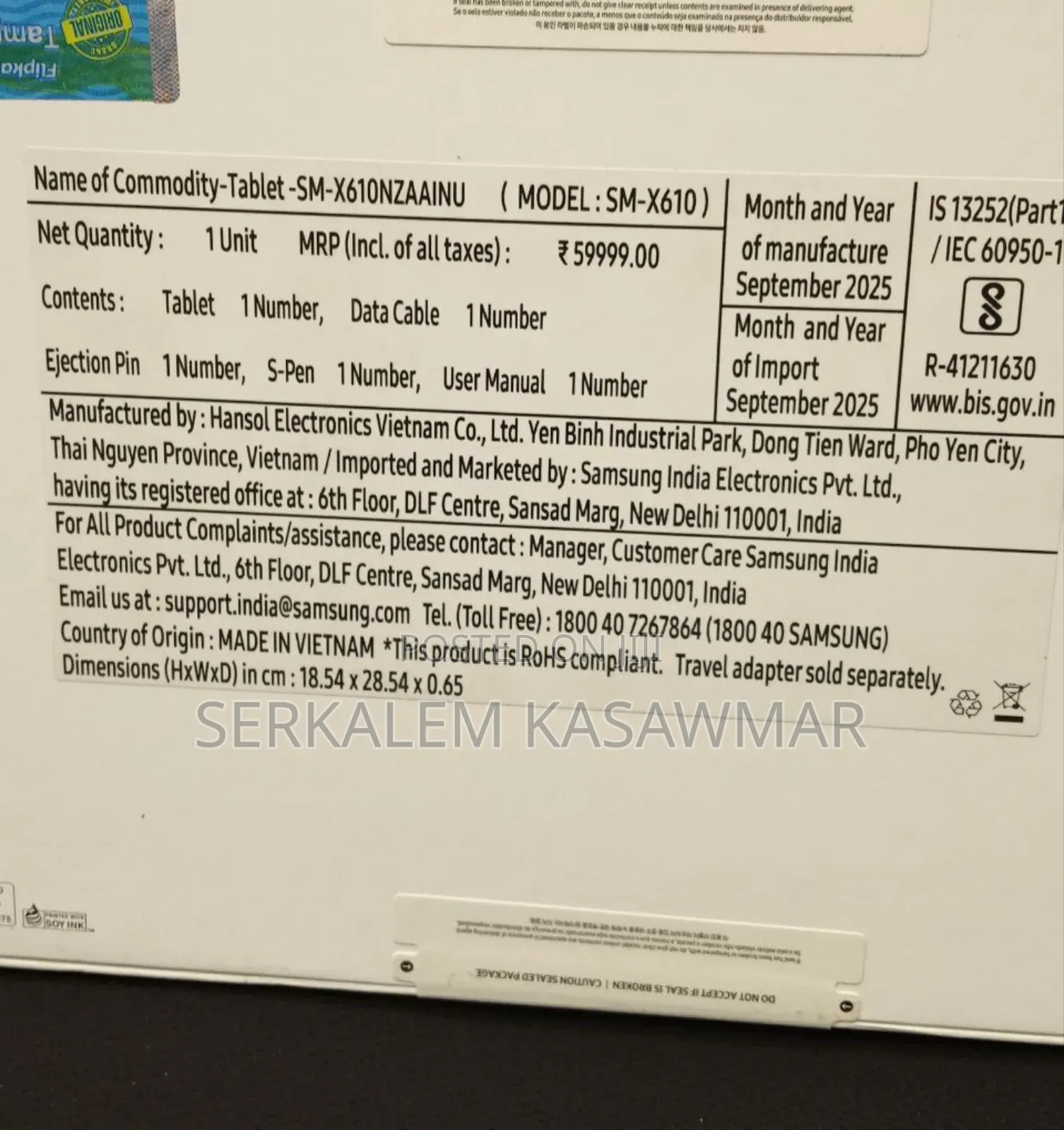 New Samsung Galaxy Tab S9 FE+ 128 GB Gray