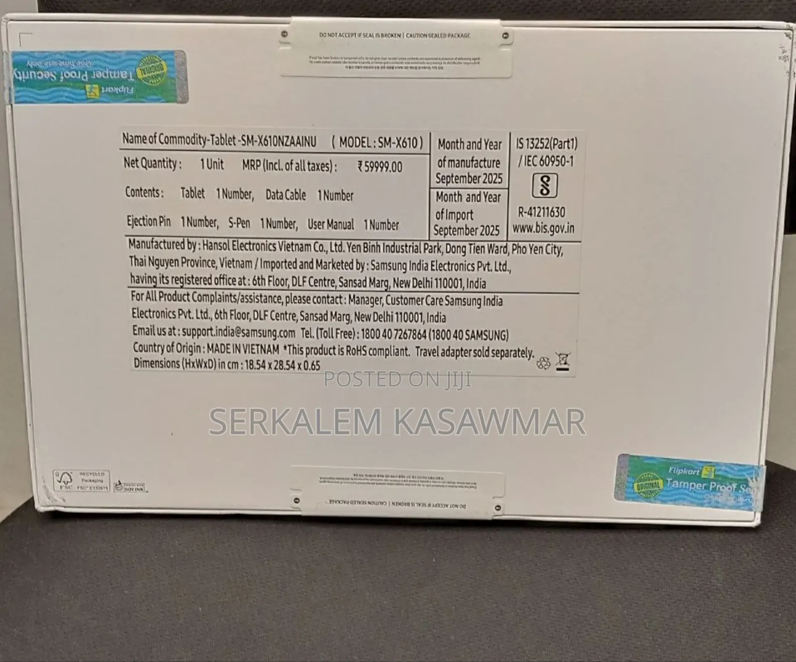 New Samsung Galaxy Tab S9 FE+ 128 GB Gray