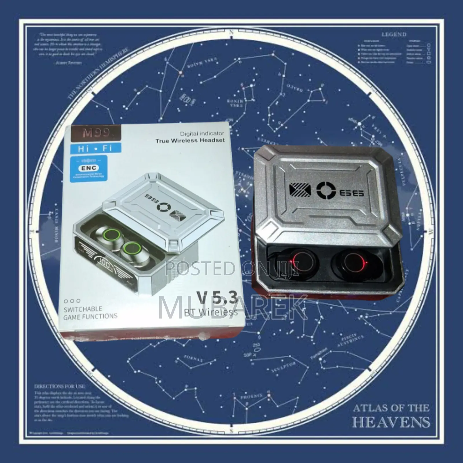 M99 Wireless Earphone: Secure Fit Anti-Loss Design