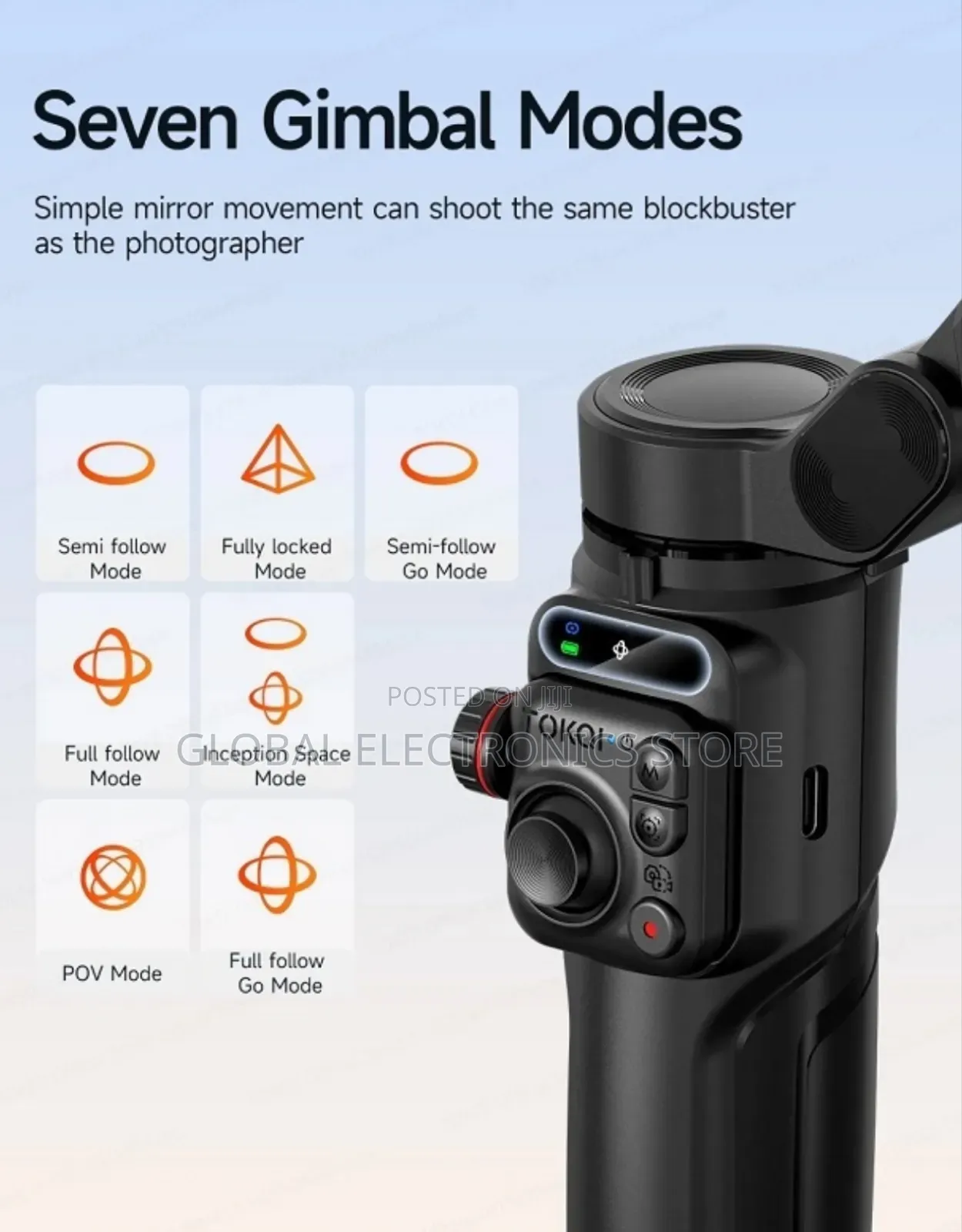 Ai Stabilzation New Generation 3 Axis Gimbal for Smartphones