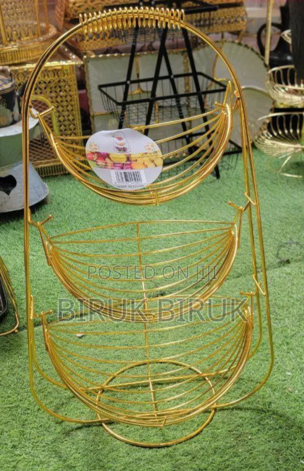 3 Layer Stainless Steel Fruit Basket