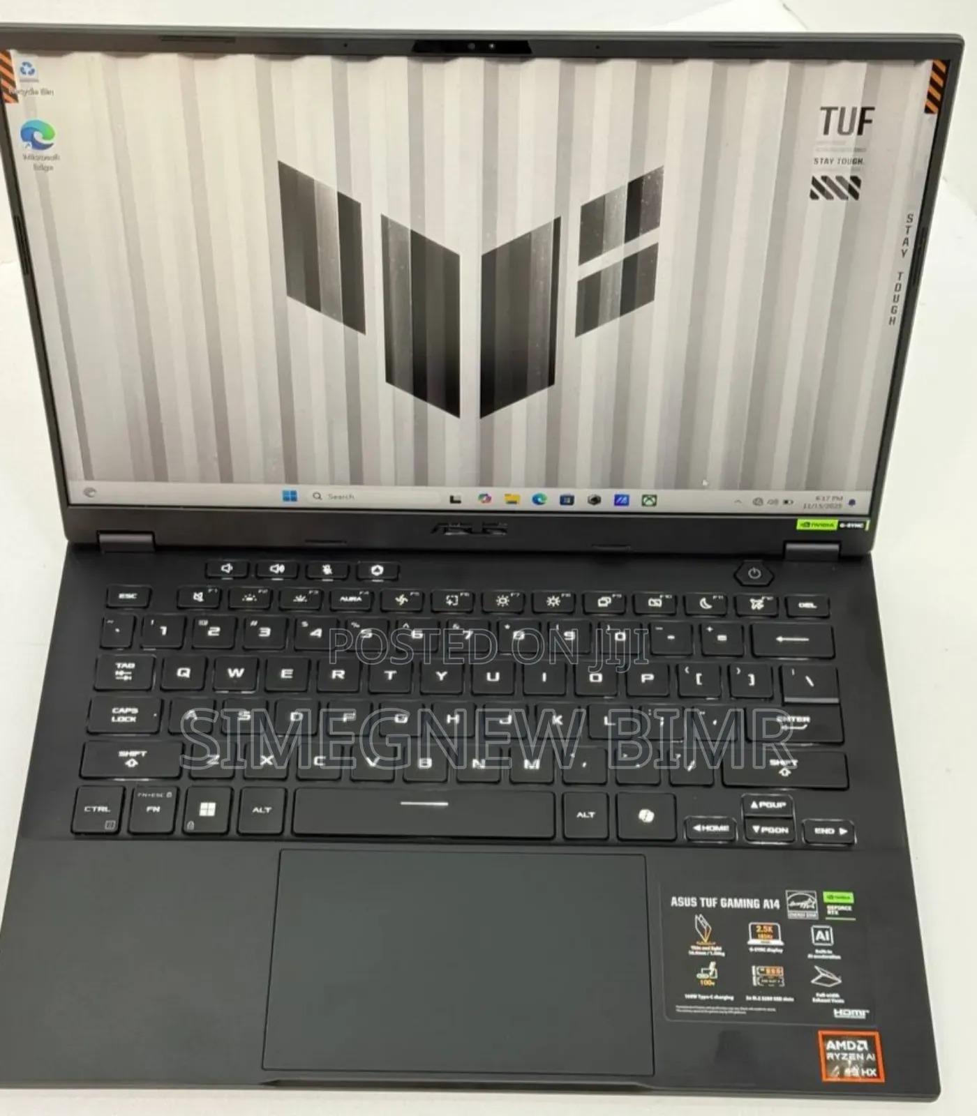 New Laptop Asus TUF Gaming A15 16GB AMD Ryzen 9 SSD 1T