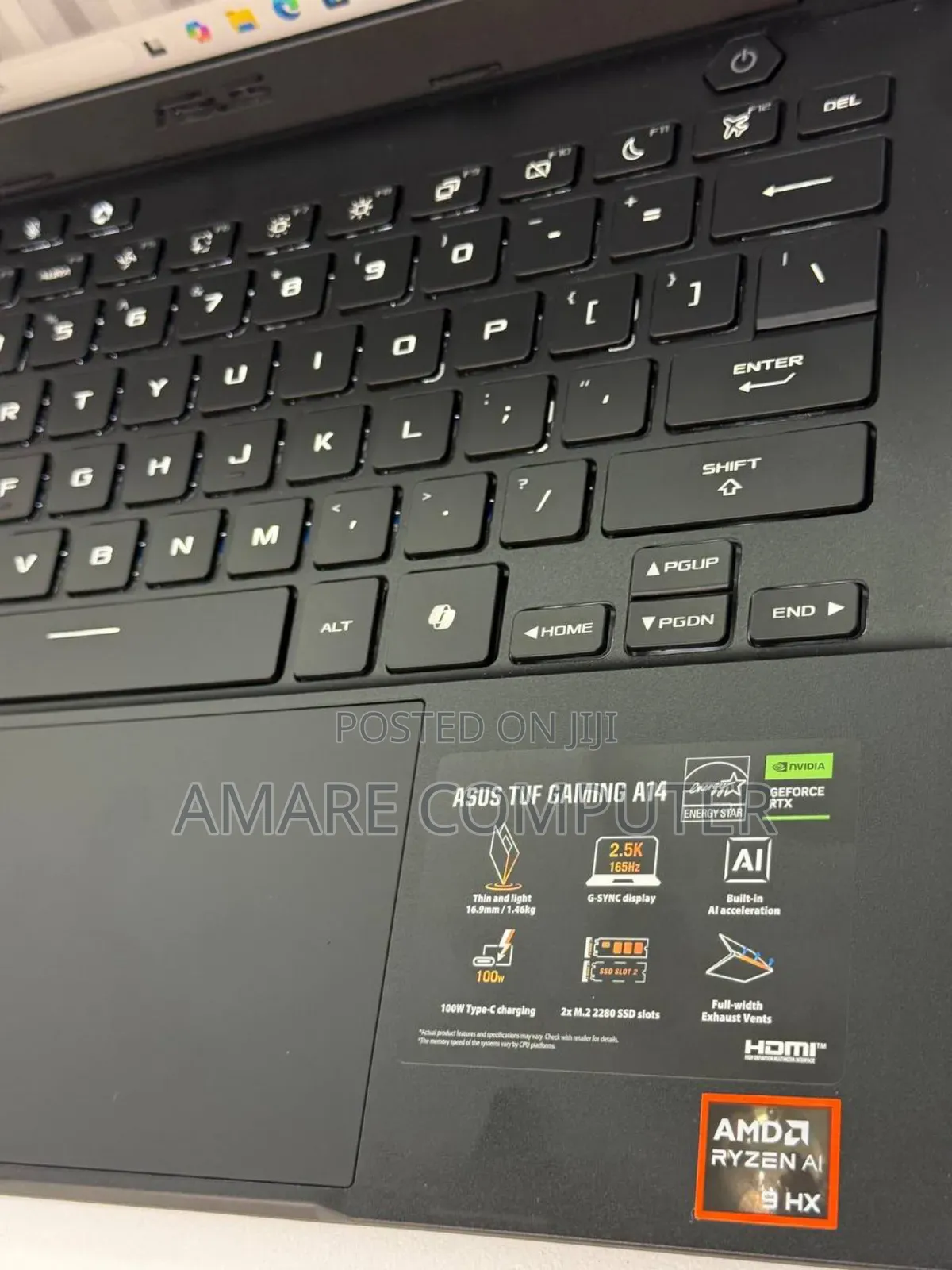 New Laptop Asus TUF Gaming A15 16GB AMD Ryzen 9 SSD 1T
