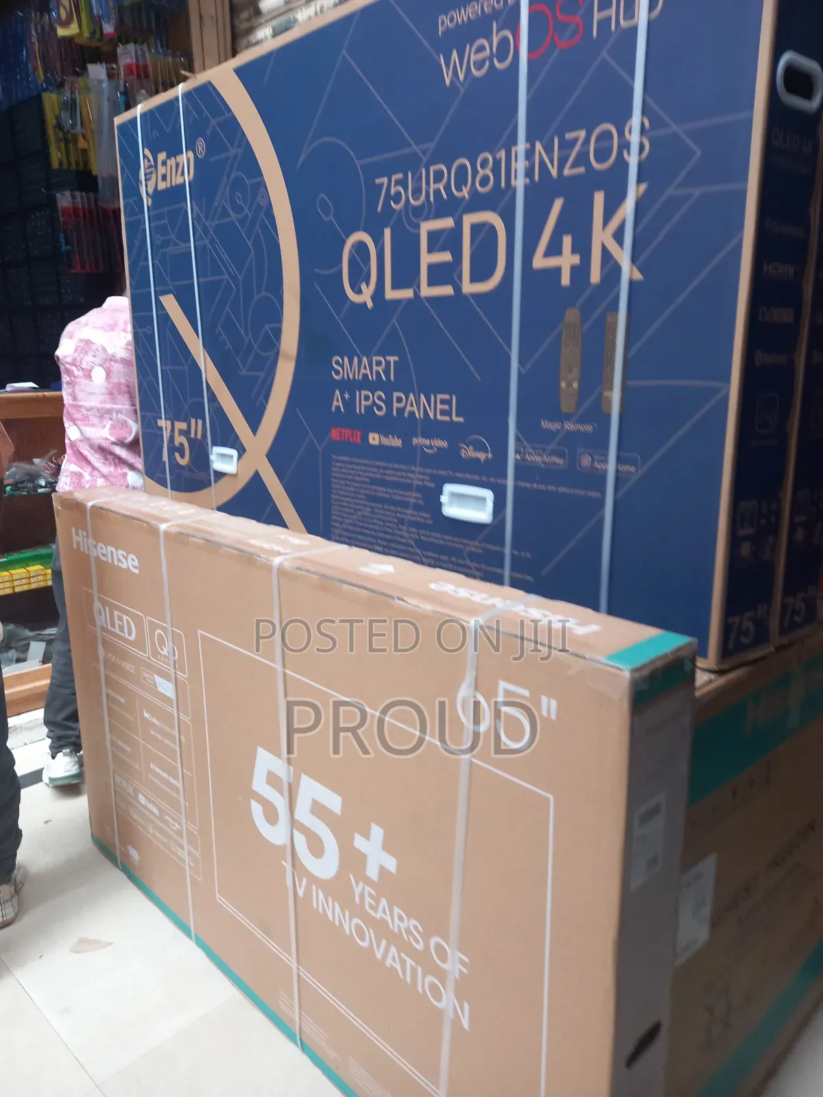 Enzo 75 Inch Fremless Tv