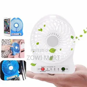 Portable Mini Fan – Multifunctional Rechargeable Fan for Office