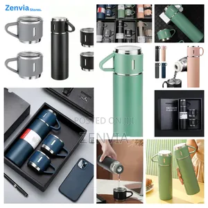 Premium Vacuum Flask Gift Set – | 2 Stainless Cups | Free Delivery