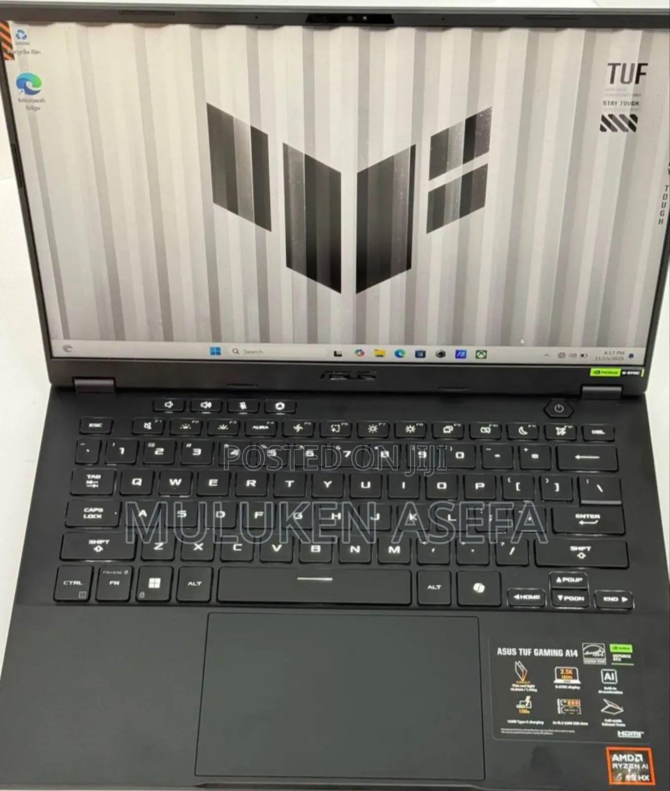 New Laptop Asus TUF Gaming A15 16GB AMD Ryzen 9 SSD 1T