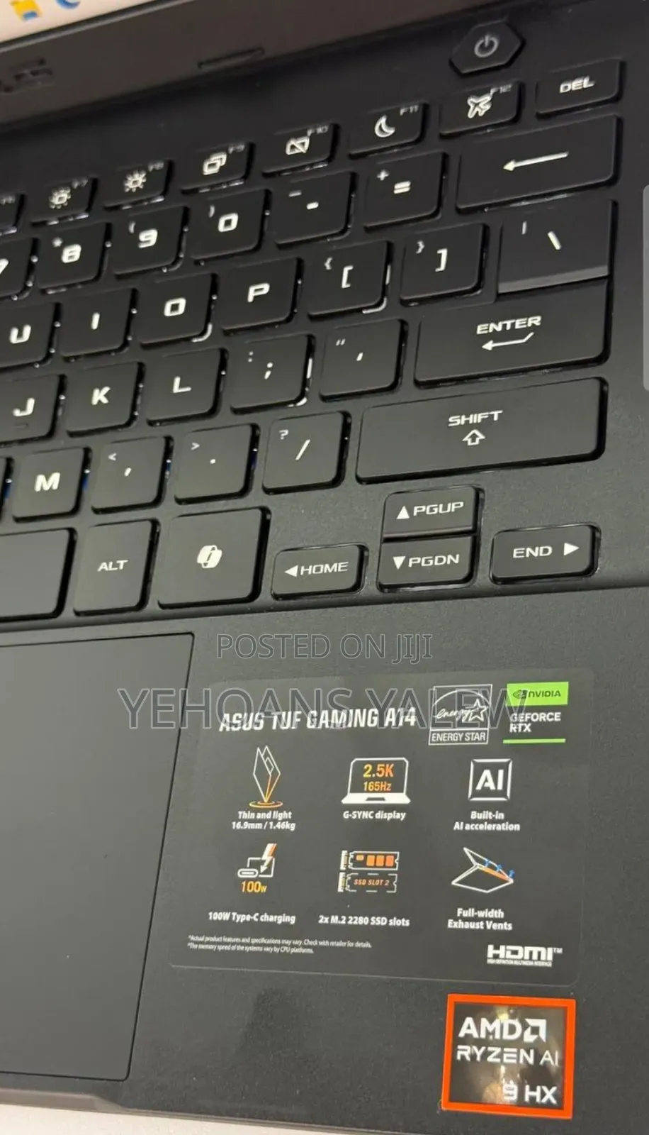New Laptop Asus TUF Gaming A15 16GB AMD Ryzen 9 SSD 1T