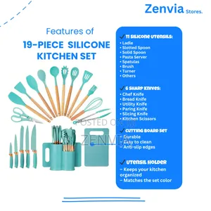19-Piece Premium Silicone Kitchen Set | Free Delivery |