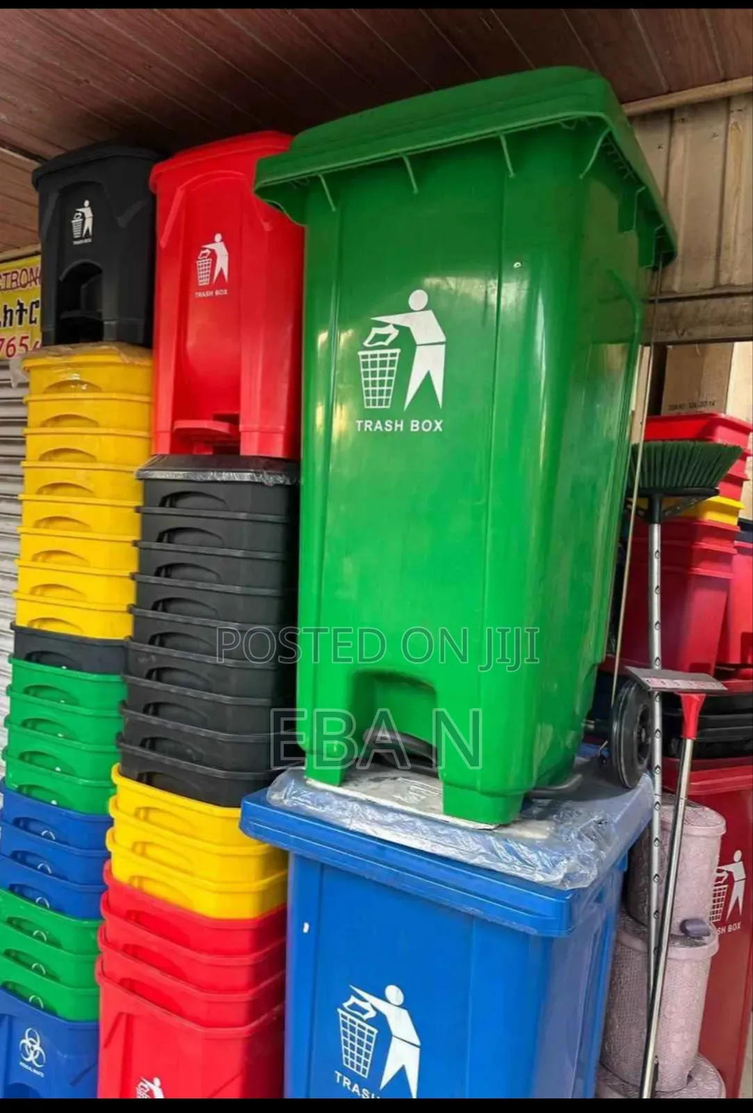 50l | 100l | 240l Plastic Trash Bin – Durable Wheelie Dustbin