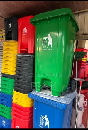 Photo - 50l | 100l | 240l Plastic Trash Bin – Durable Wheelie Dustbin