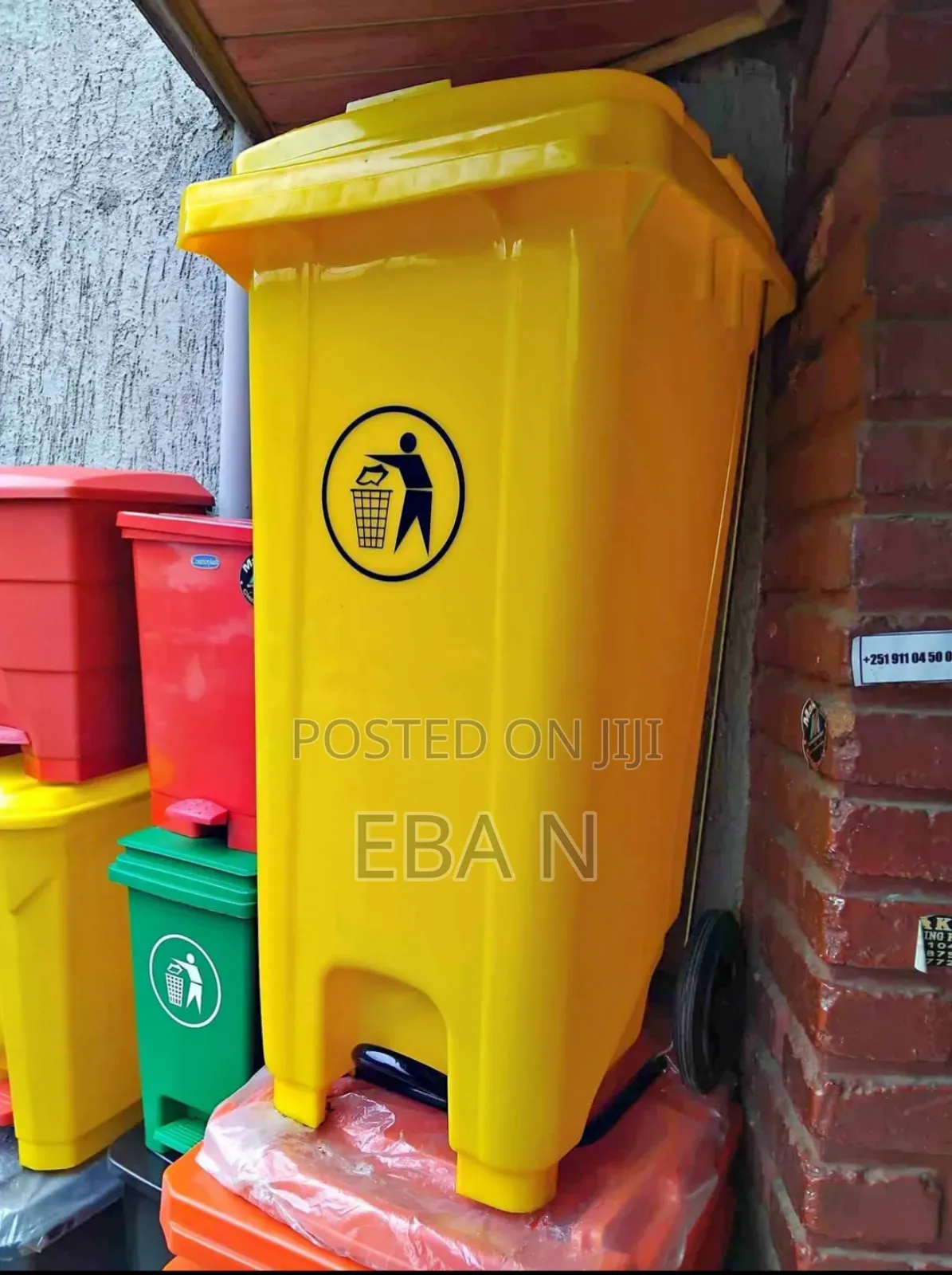 50l | 100l | 240l Plastic Trash Bin – Durable Wheelie Dustbin