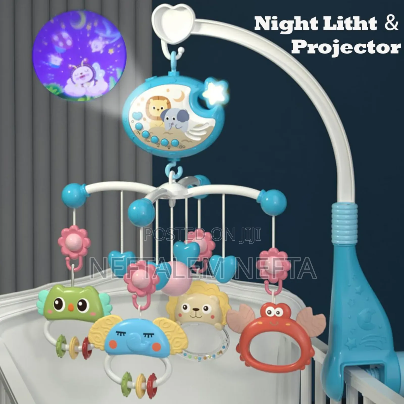 Baby Bed Bell With Det Achable Toys