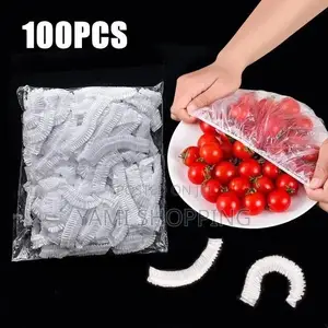 100pcs Disponsible Food Cover Plastics
