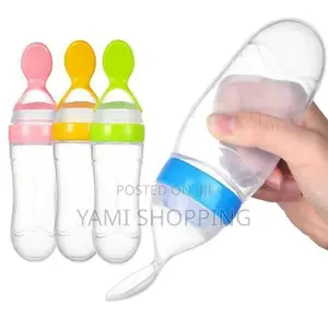 Baby Feeding Bottle Spoon With Container Baby Food Feeder