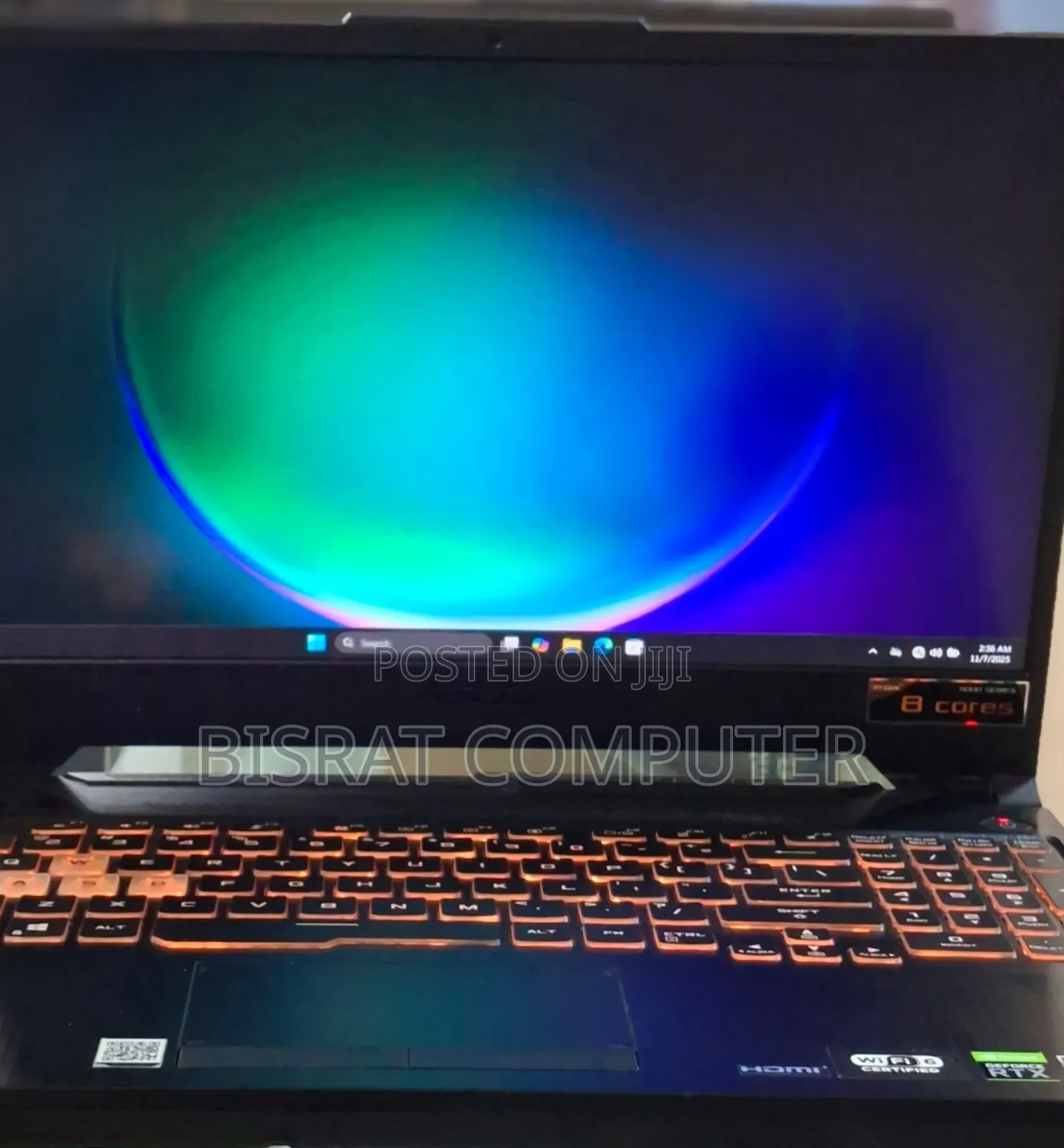 New Laptop Asus TUF Gaming A15 16GB AMD Ryzen 7 SSD 512GB