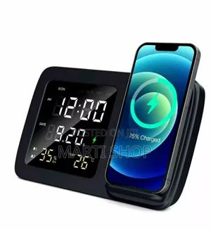 Photo - Rise Digital Alarm Clock Wireless Charger