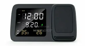 Rise Digital Alarm Clock Wireless Charger