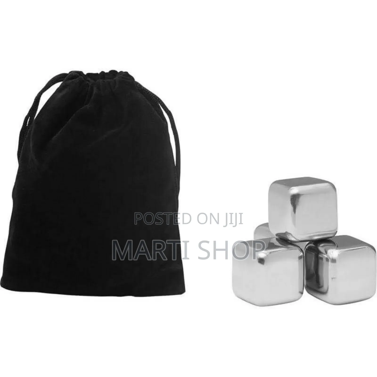 Fieni - Set of 4 Stainless Steel Ice Cubes