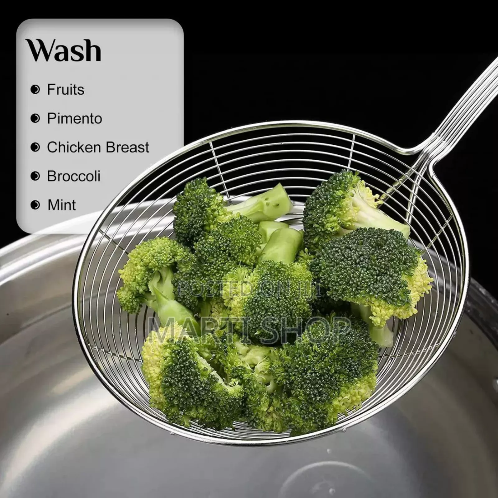 Satinless Steel Spider Strainer