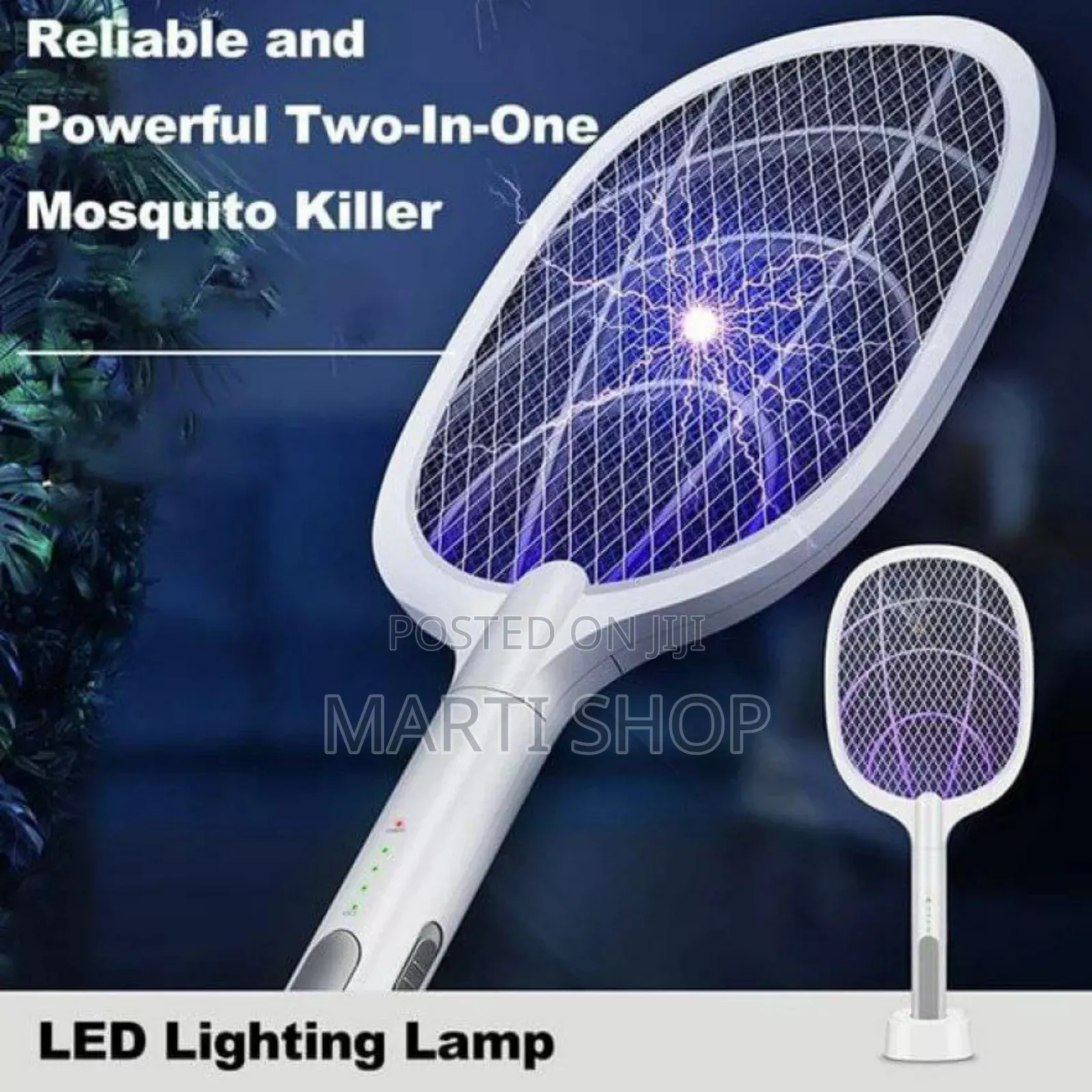 2in1 Rechargeable Lithium Electric Mosquito Swatter (Insect Killer)