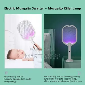 2in1 Rechargeable Lithium Electric Mosquito Swatter (Insect Killer)