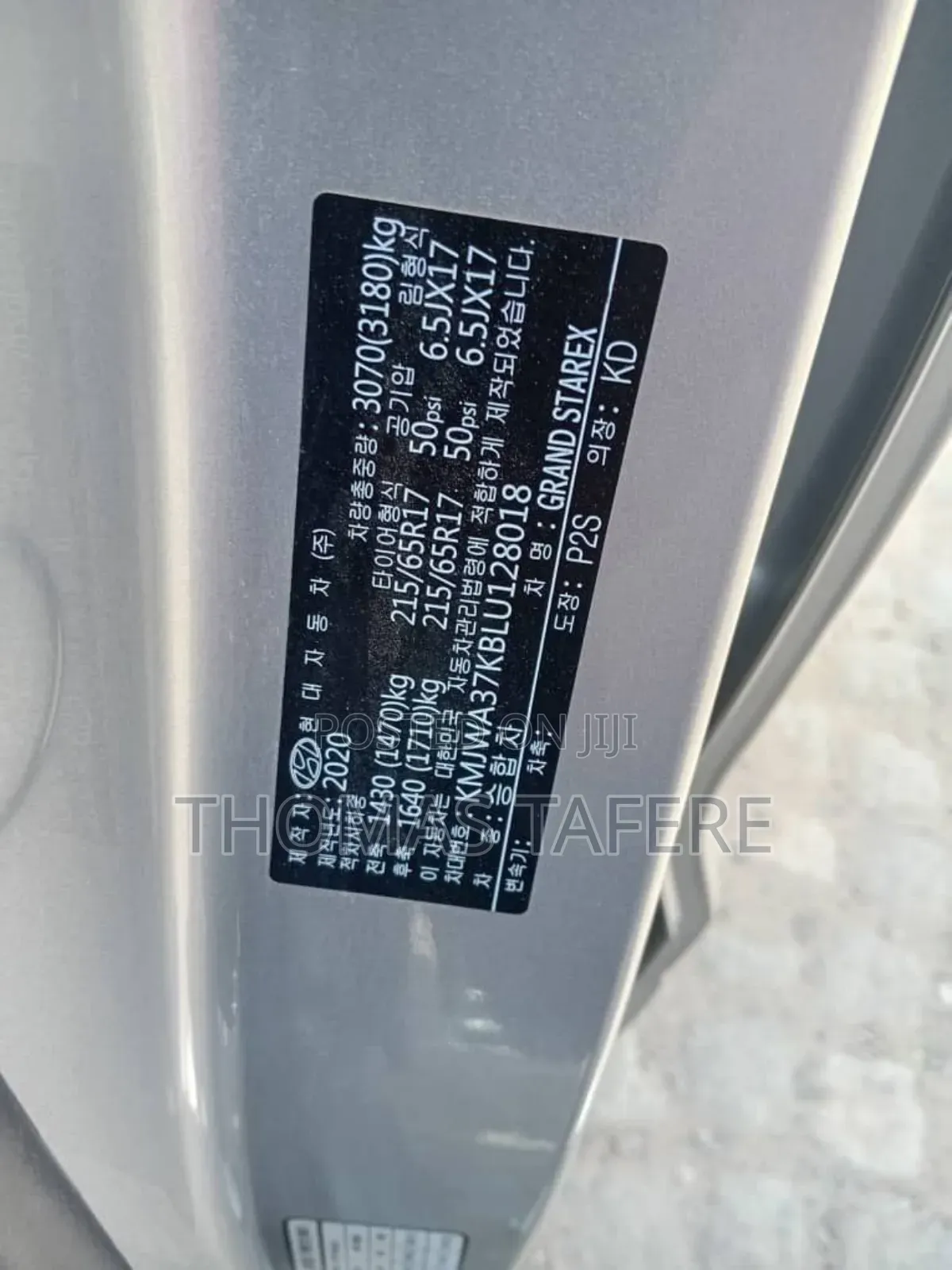 Hyundai Starex 2020 Silver