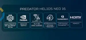 New Laptop Acer Predator Helios Neo 16 16GB Intel Core I9 SSD 1T