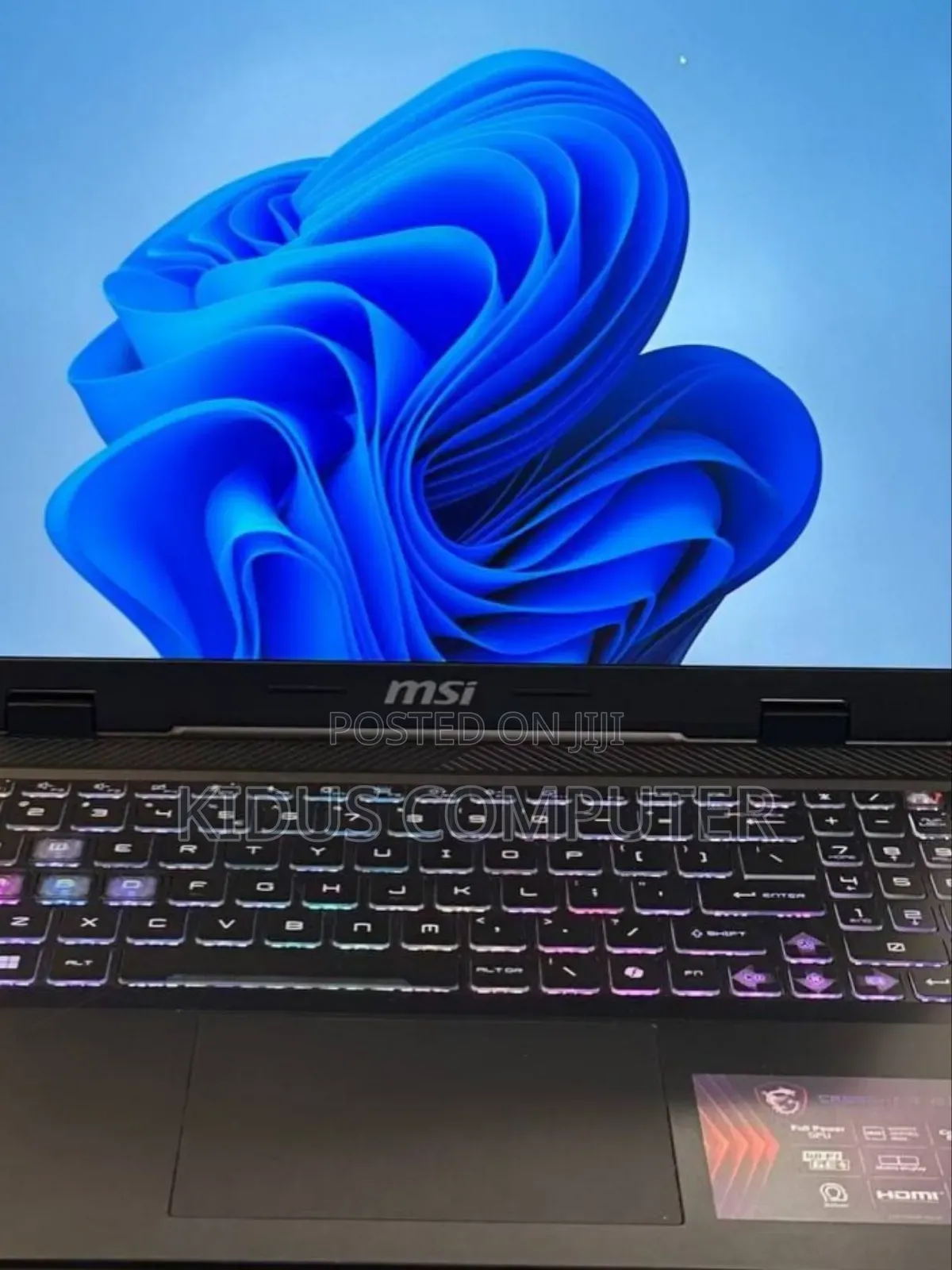 New Laptop MSI GF63 16GB Intel Core I7 SSD 1T