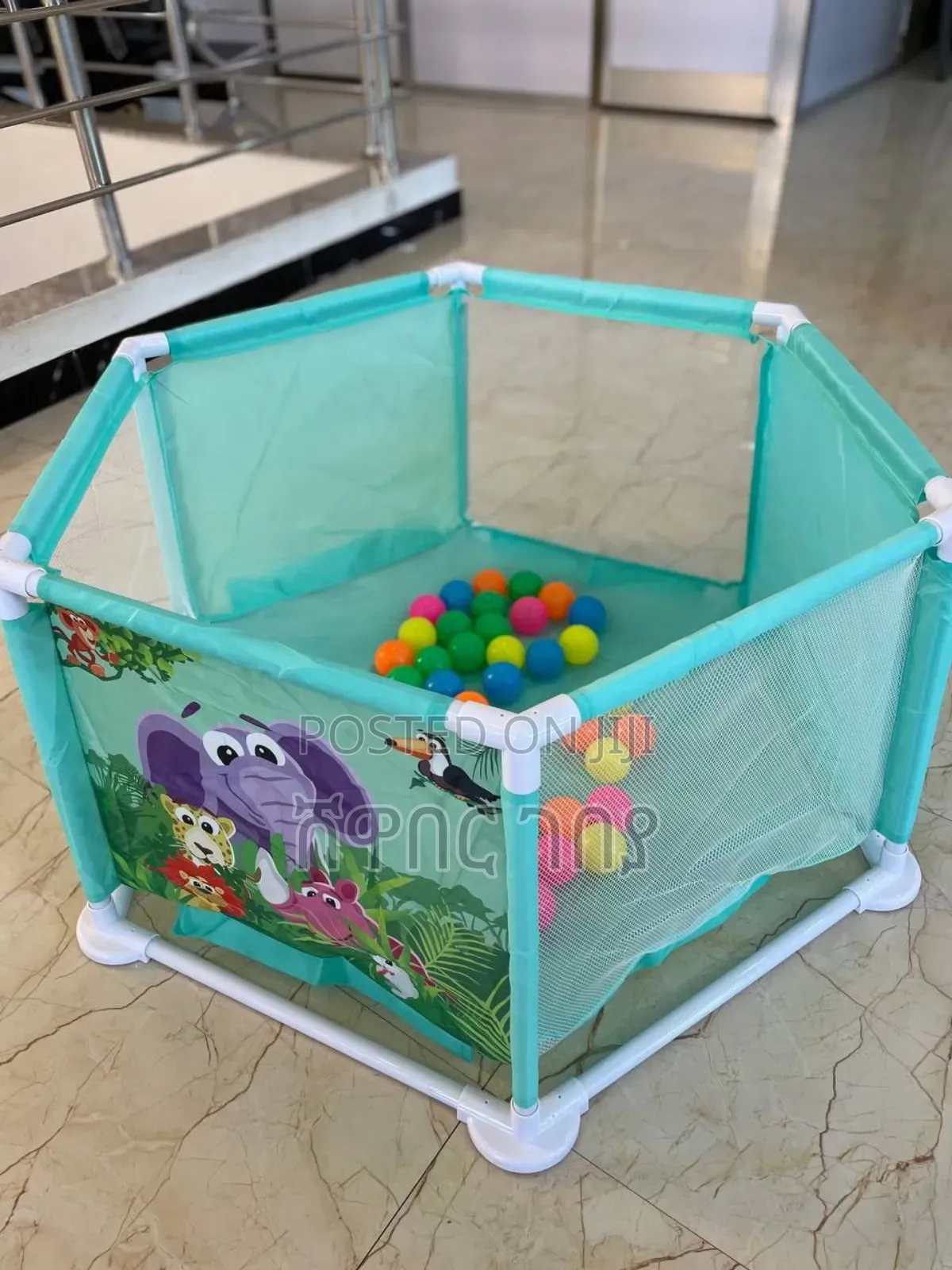 Colorful Kids Play Pen With Colorful Balls
