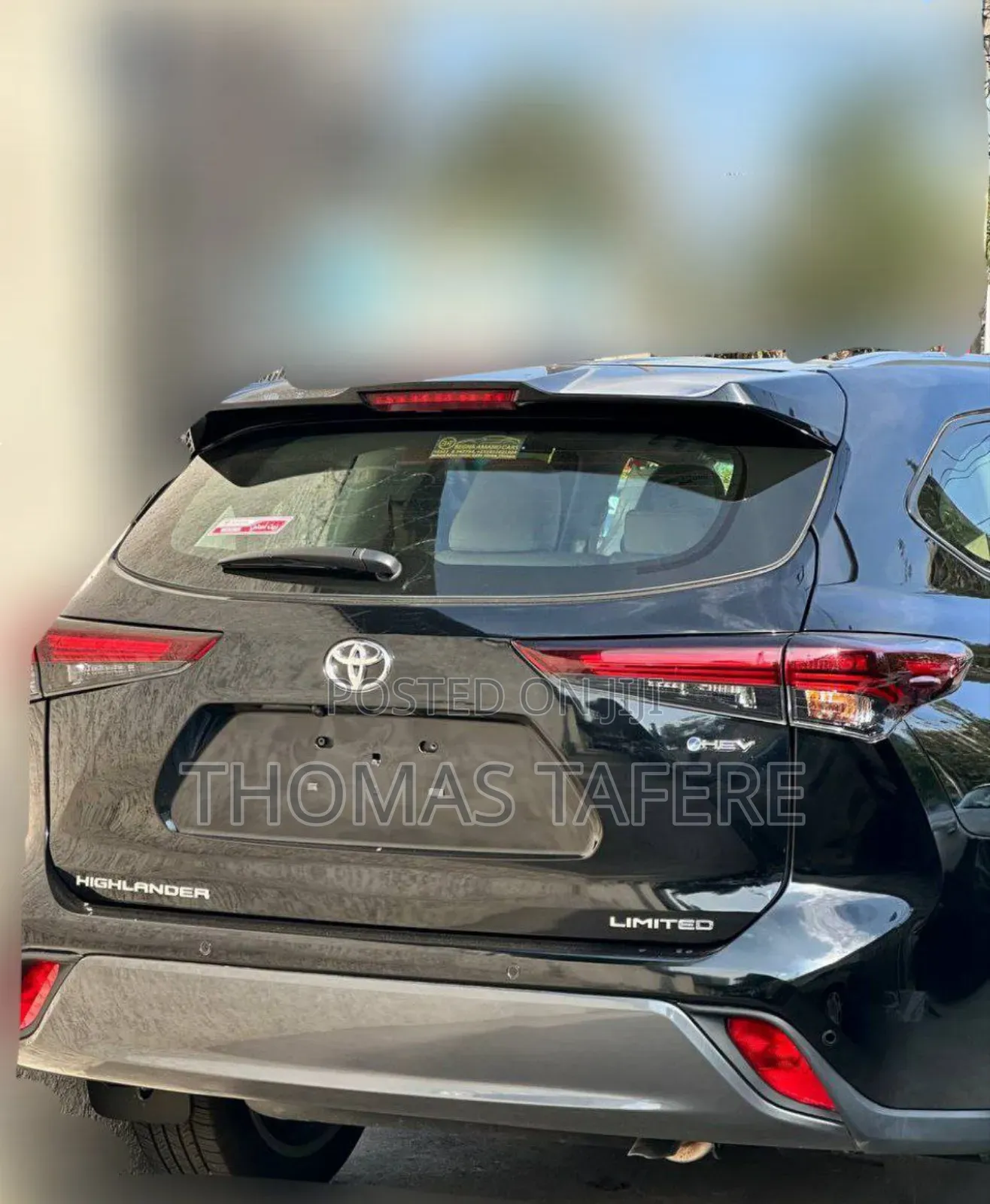 New Toyota Highlander Hybrid 2025 Black