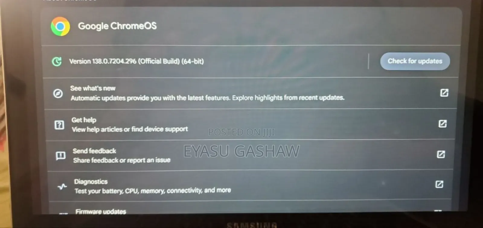 Laptop Samsung Galaxy Book 2 4GB Intel Core M3 SSD 128GB