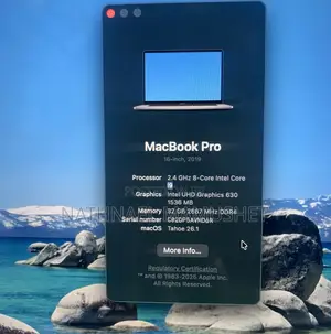 New Laptop Apple MacBook Pro 2019 32GB Intel Core I9 SSD 512GB