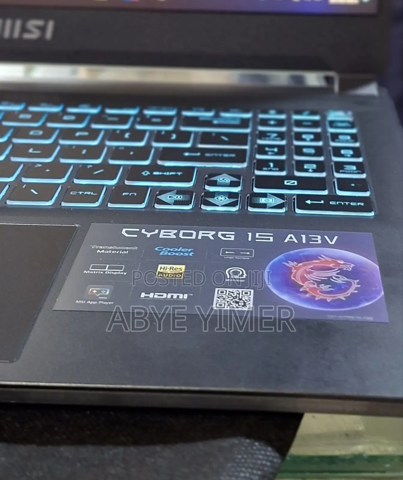 New Laptop MSI Cyborg 15 16GB Intel Core I7 SSD 512GB