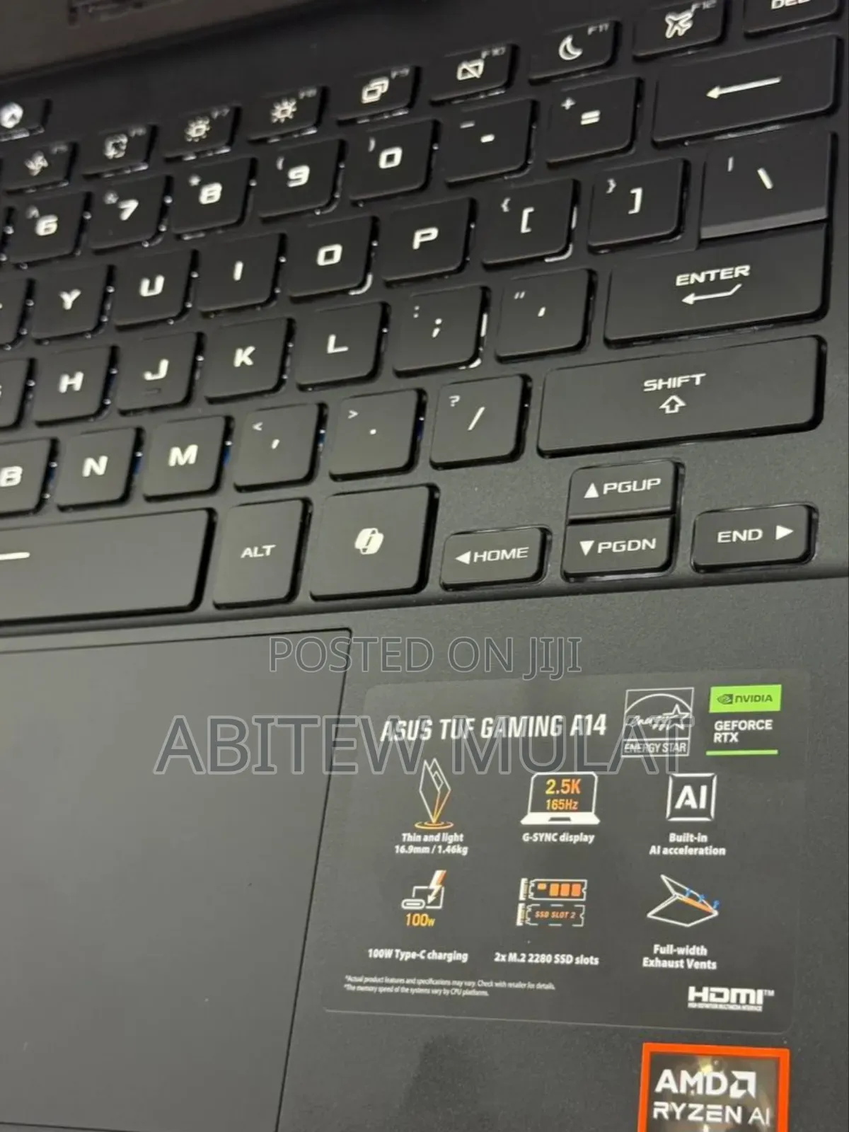 New Laptop Asus TUF Gaming A15 16GB AMD Ryzen 9 SSD 1T