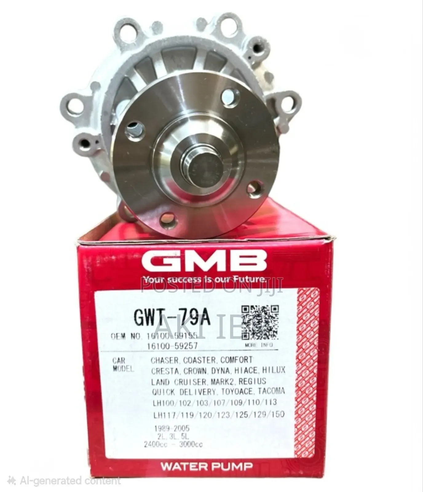 Water Pump 5l 3l Minibus Hilux (Gmb Thailand)