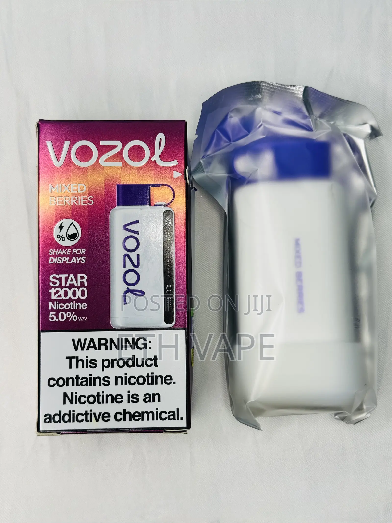 Vozol Vape 12,000 Puff With Mixed Berries Flavor