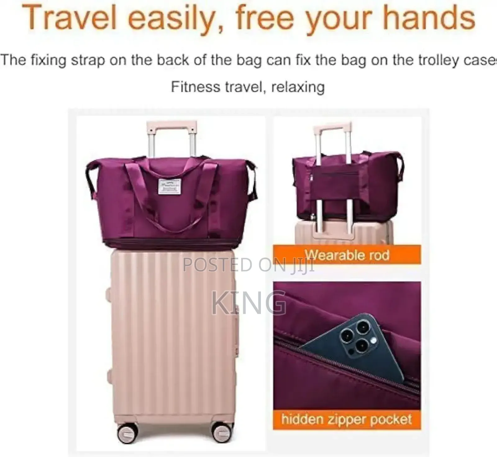 Foldable High Capacity Travel Bags 