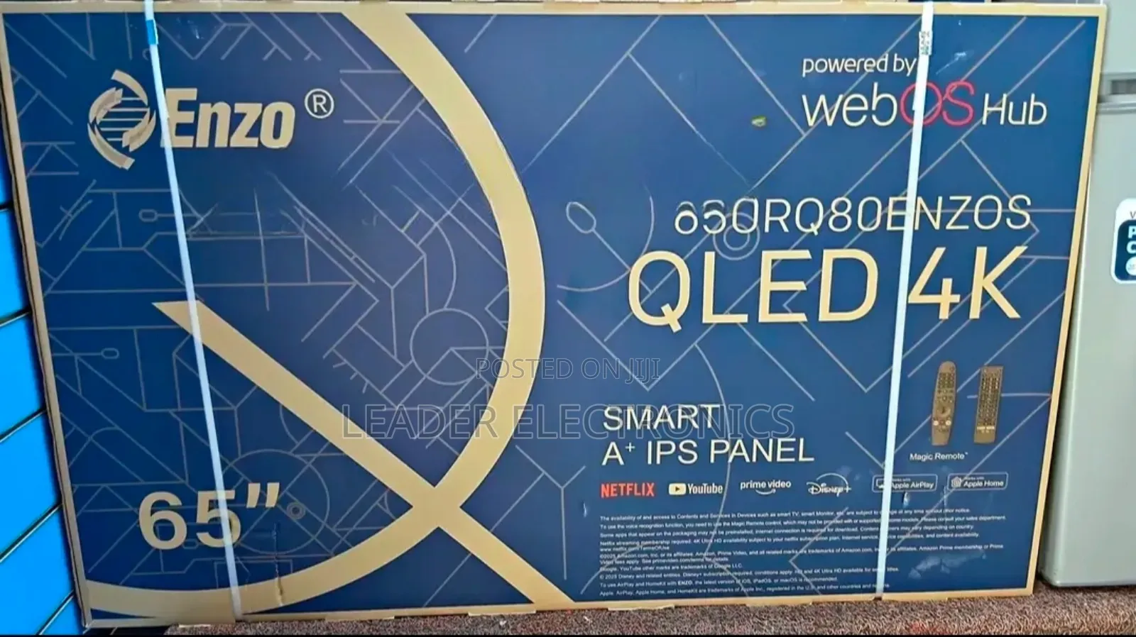 Big Screen, Big Impact  | Enzo 65'' High-Quality Smart Tv