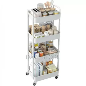 4-Layer Movable Kitchen Storage Rack/Shelf