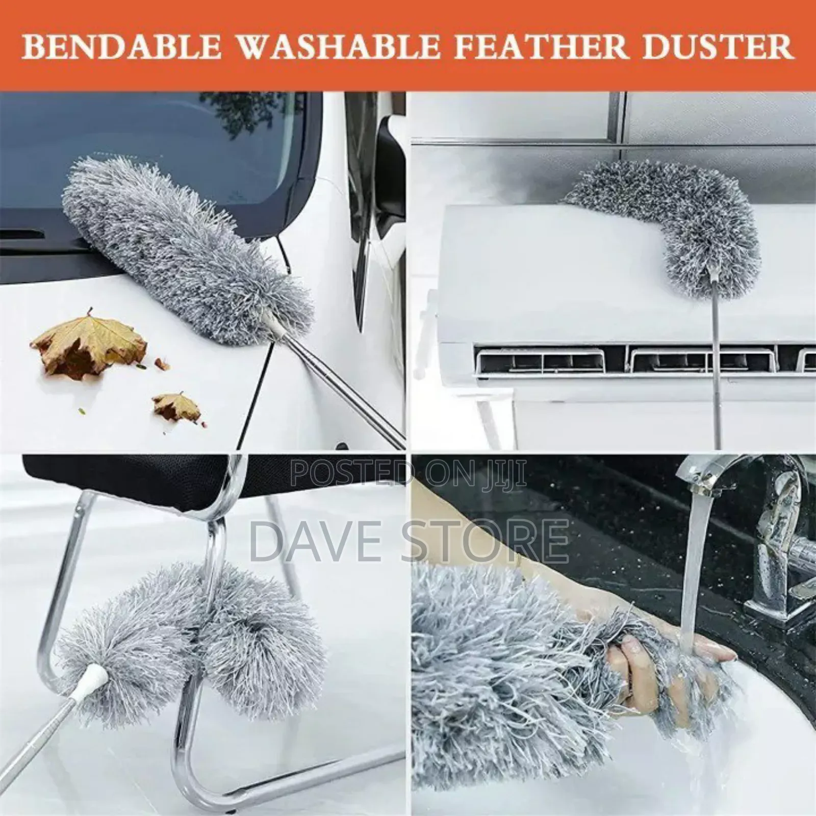 Microfiber Duster With Telescopic Extension Pole