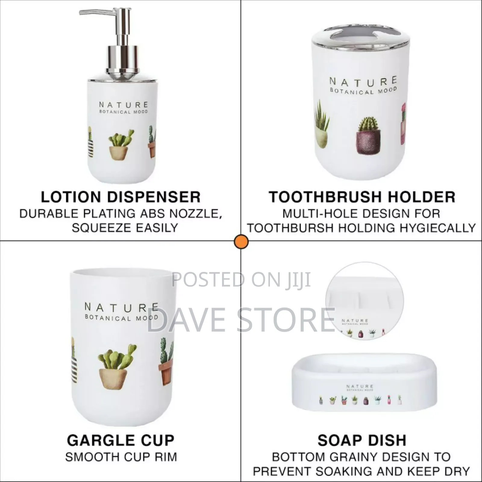 Bathroom Supplies Set of 6
