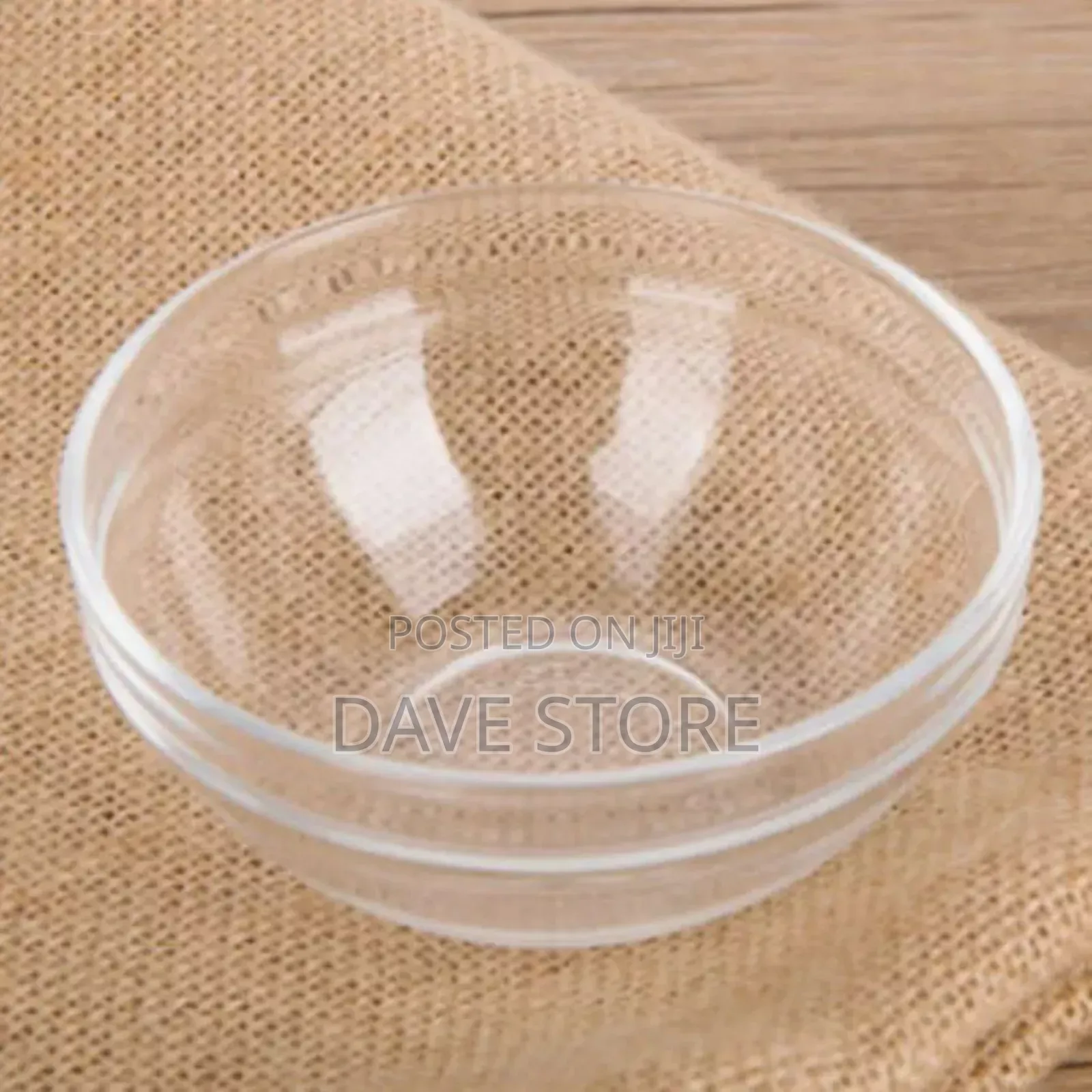 Transparent Glass Salad Bowl