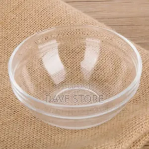Transparent Glass Salad Bowl