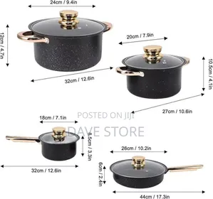 2 ድስቶች + 1 ወጥ ማቅረቢያ + 1 መጥበሻ