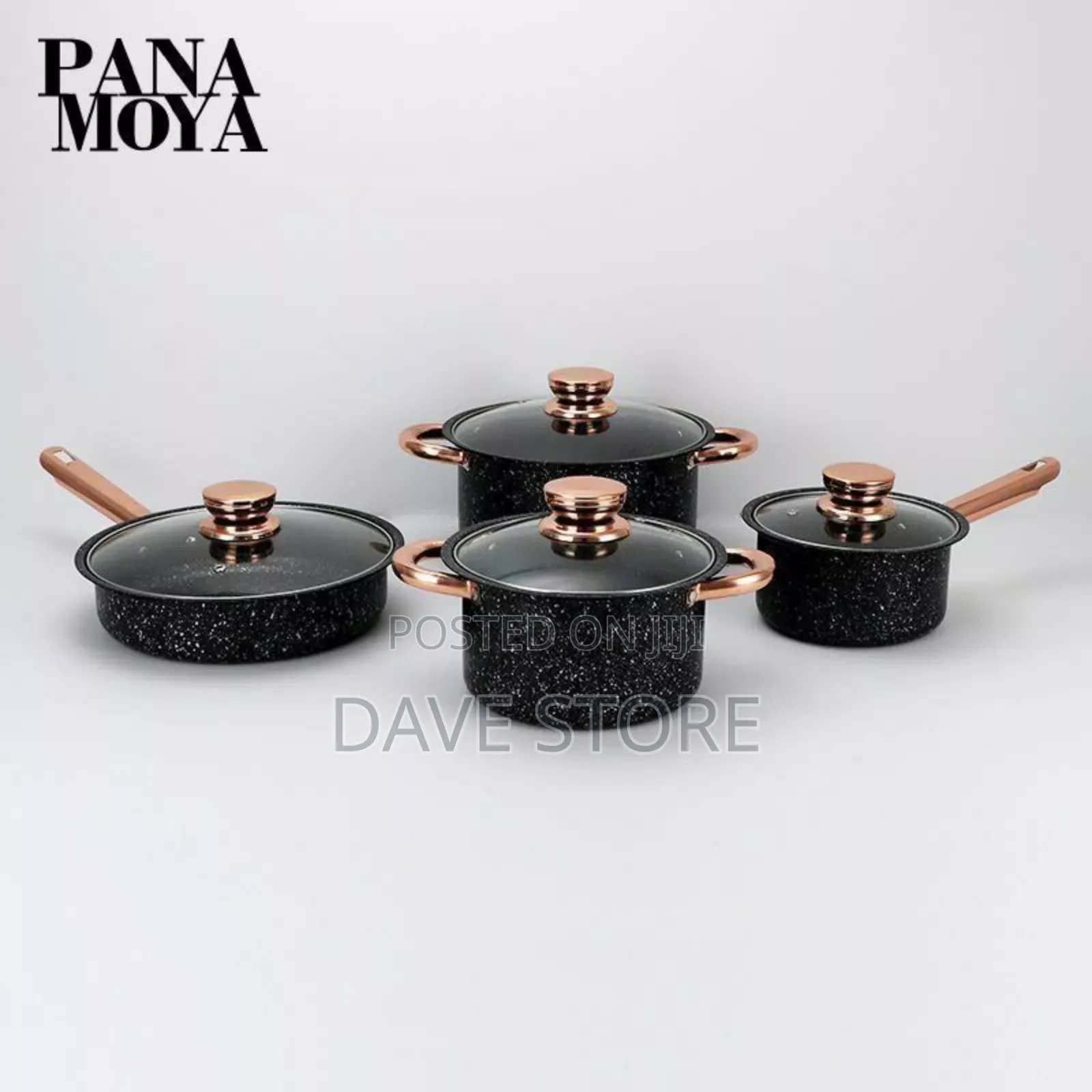 2 ድስቶች + 1 ወጥ ማቅረቢያ + 1 መጥበሻ