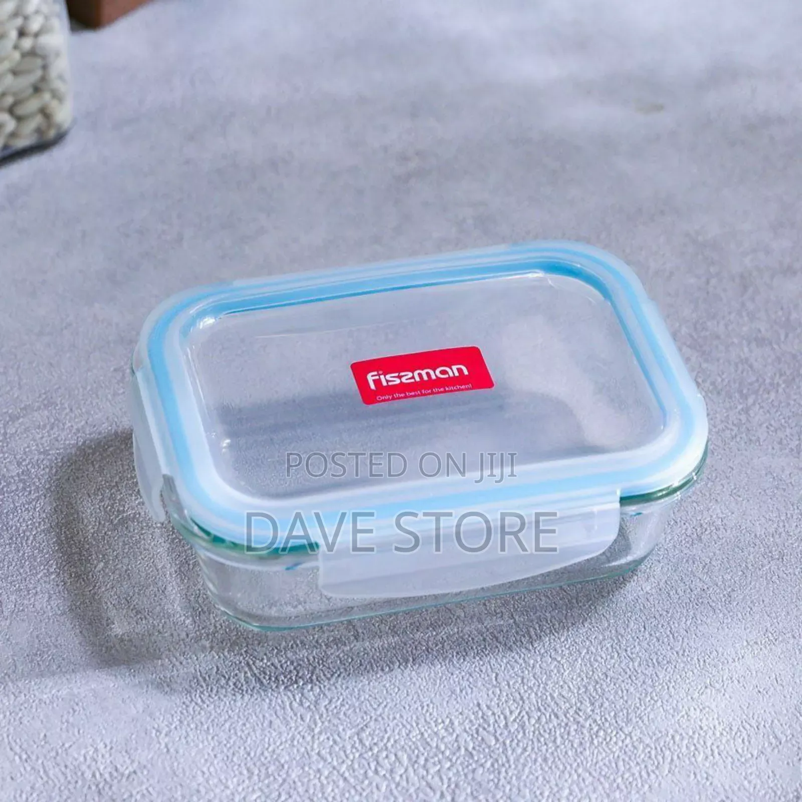 Rectangle Glass Food Container With Pp Lid 1040ml