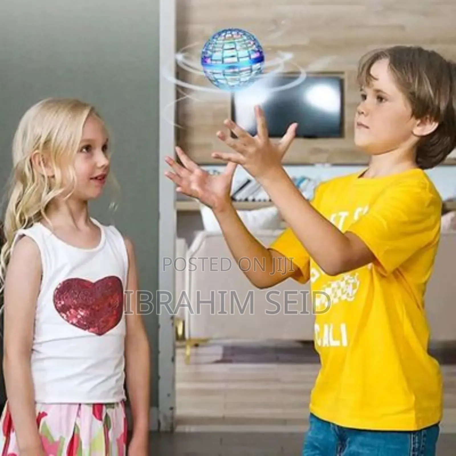 Hand-Operated, Spherical Flying Toy or Mini-Drone