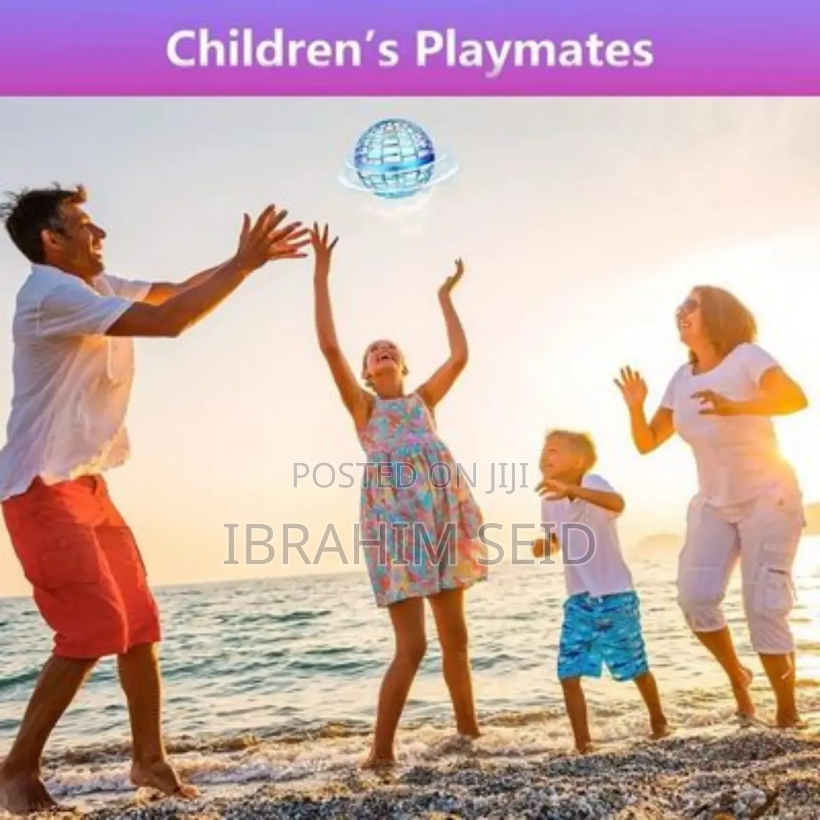 Hand-Operated, Spherical Flying Toy or Mini-Drone